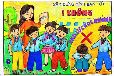 Cuộc thi Vẽ tranh về bạo lực học đường