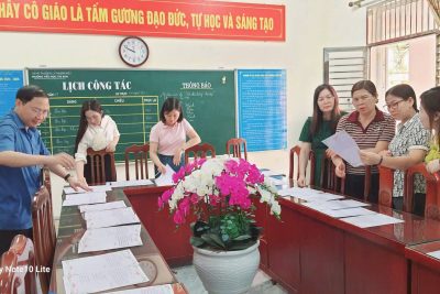 Trường Tiểu học Thi Sơn đã tổ chức cuộc thi “Viết chữ đúng – chữ đẹp” dành cho học sinh toàn trường